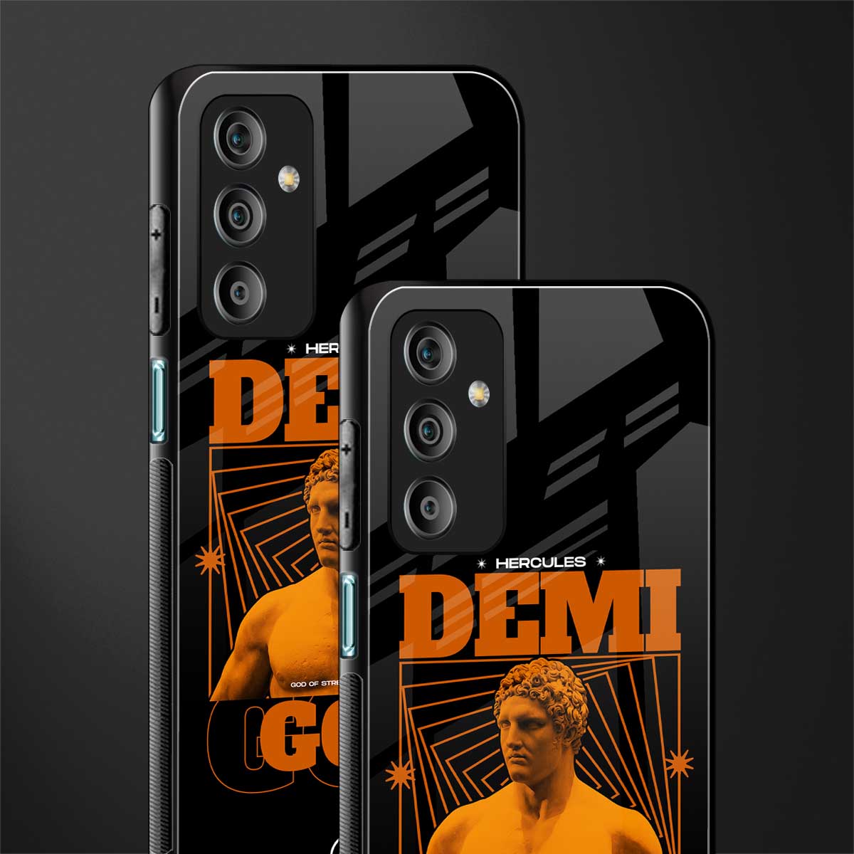 demi god back phone cover | glass case for samsung galaxy f23 5g