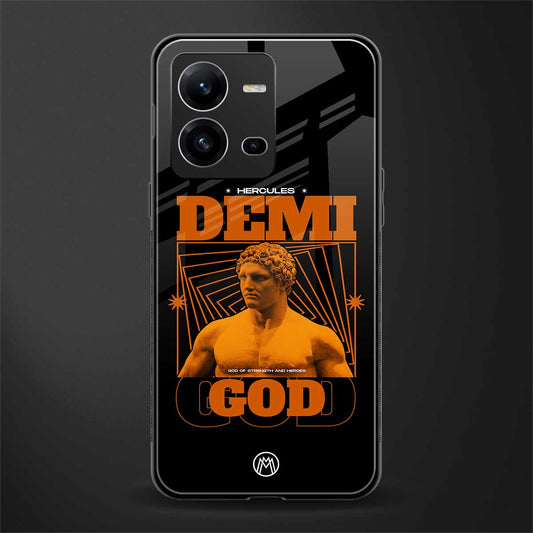 demi god back phone cover | glass case for vivo v25-5g