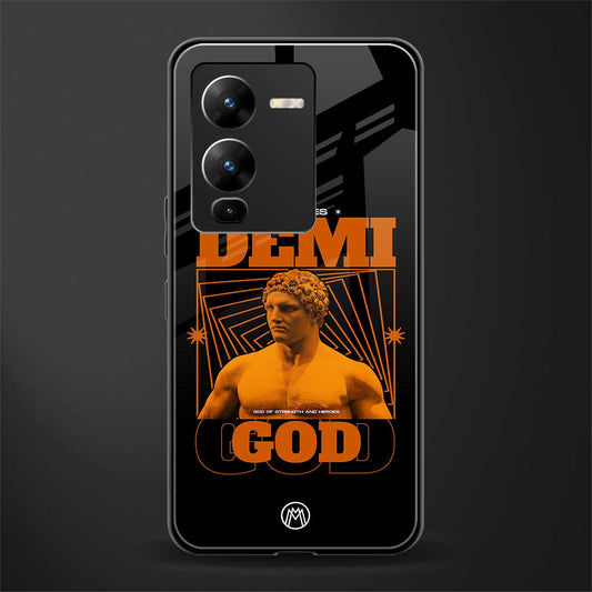 demi god back phone cover | glass case for vivo v25 pro 5g