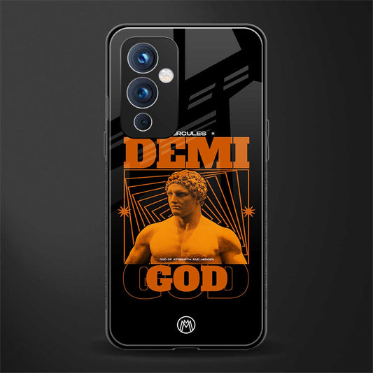 demi god back phone cover | glass case for oneplus 9