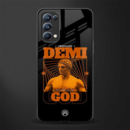 demi god back phone cover | glass case for oppo reno 5