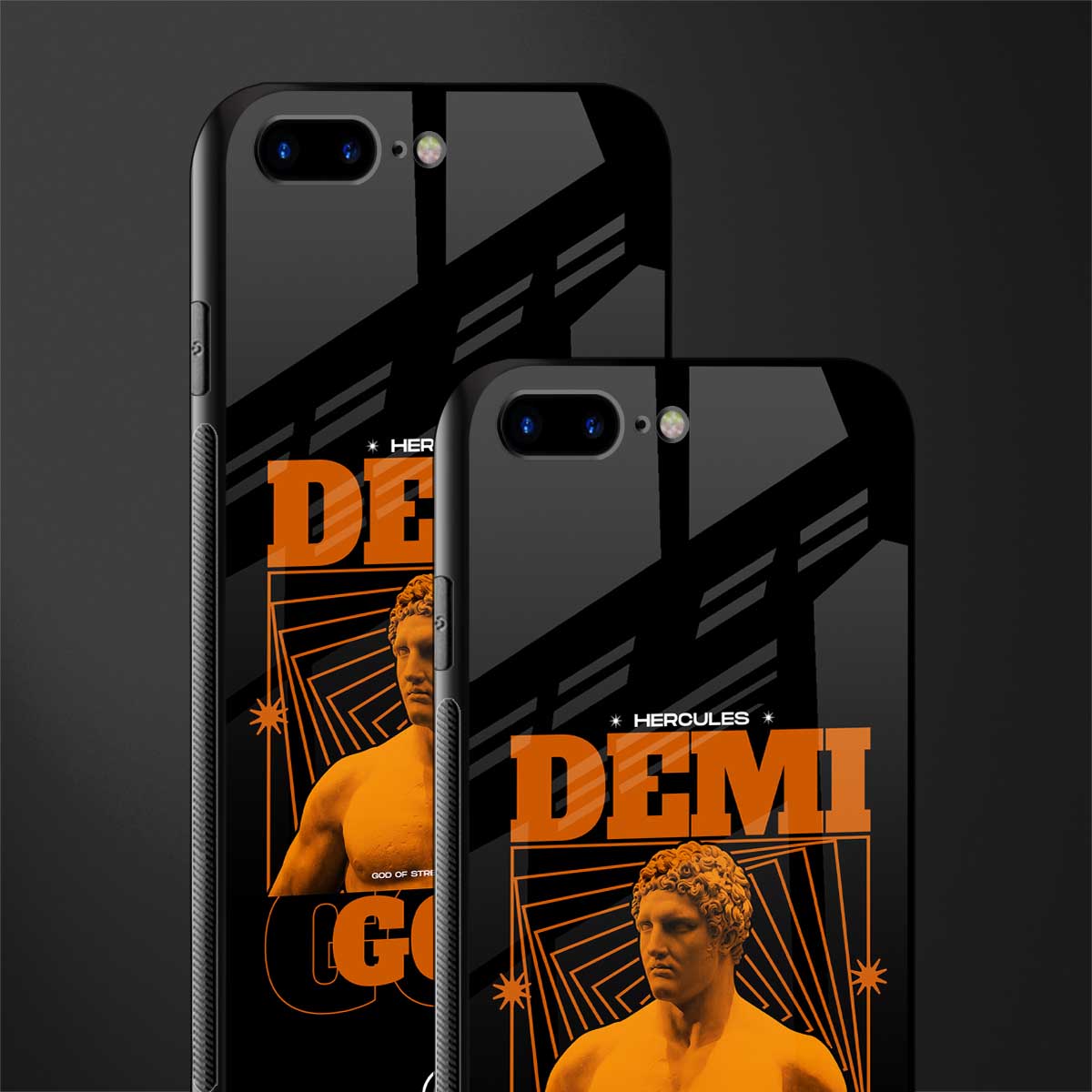 demi god glass case for iphone 8 plus image-2