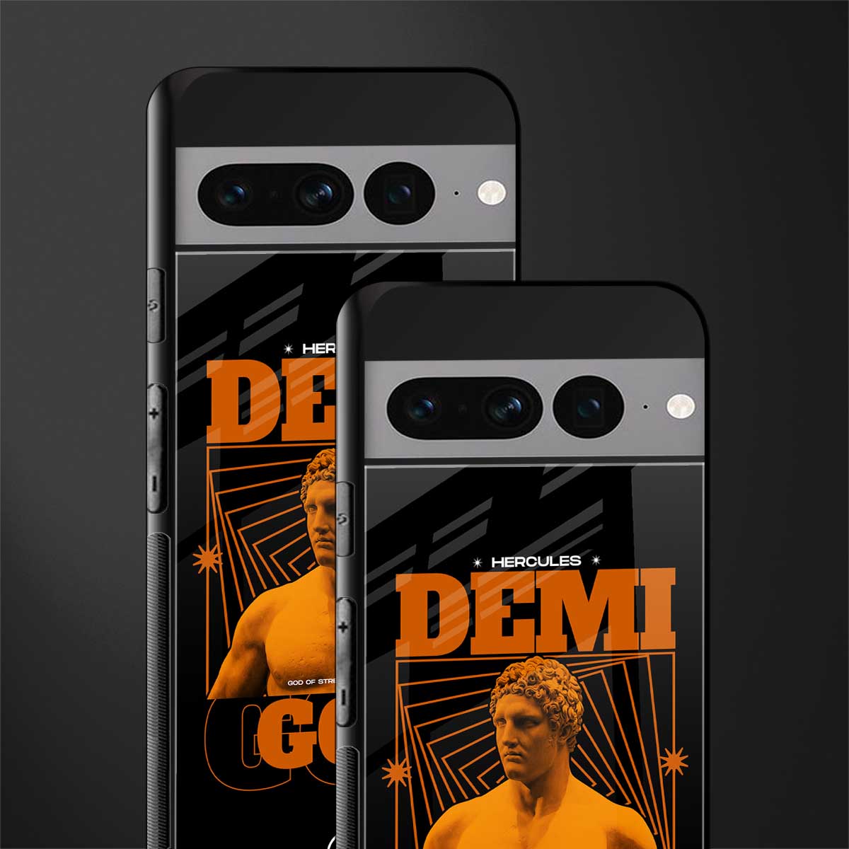 demi god back phone cover | glass case for google pixel 7 pro