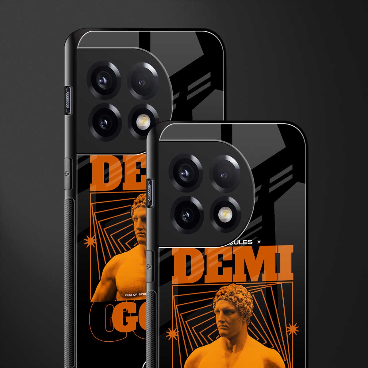 demi god back phone cover | glass case for oneplus 11r