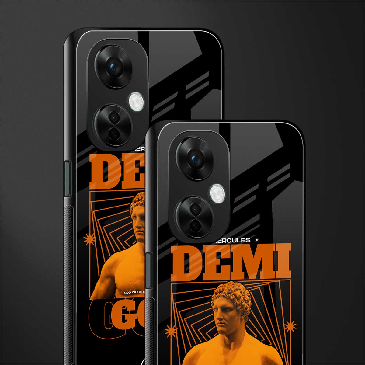 demi god back phone cover | glass case for oneplus nord ce 3 lite