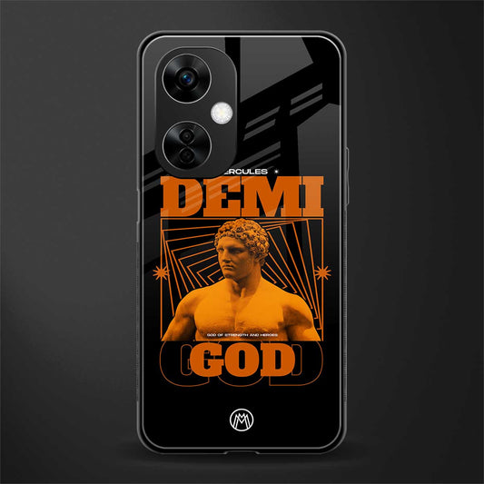 demi god back phone cover | glass case for oneplus nord ce 3 lite