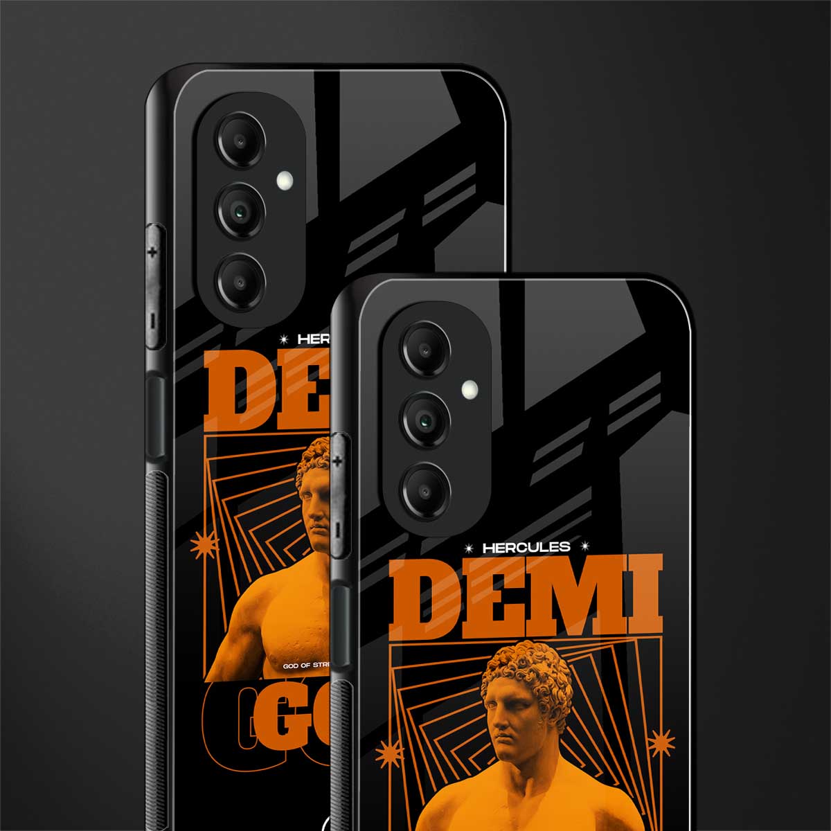 demi god back phone cover | glass case for samsung galaxy a14 5g