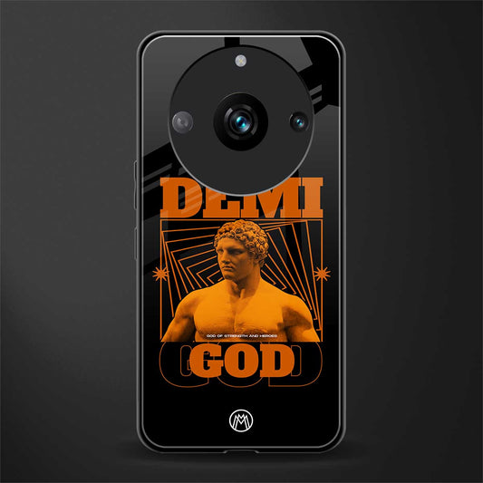 demi god back phone cover | glass case for realme 11 pro 5g