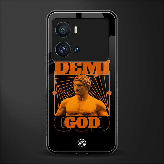 demi god back phone cover | glass case for iQOO 9 Pro