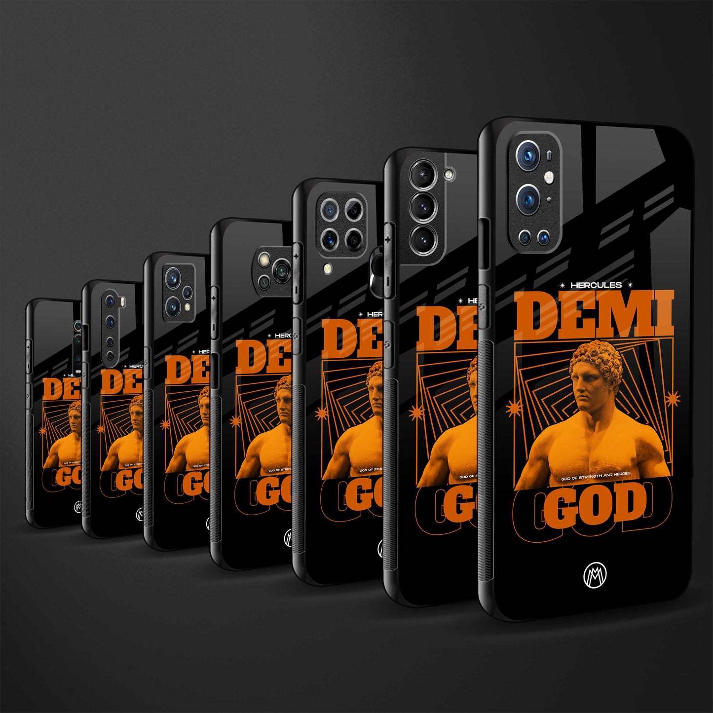 demi god glass case for iphone 12 mini image-3