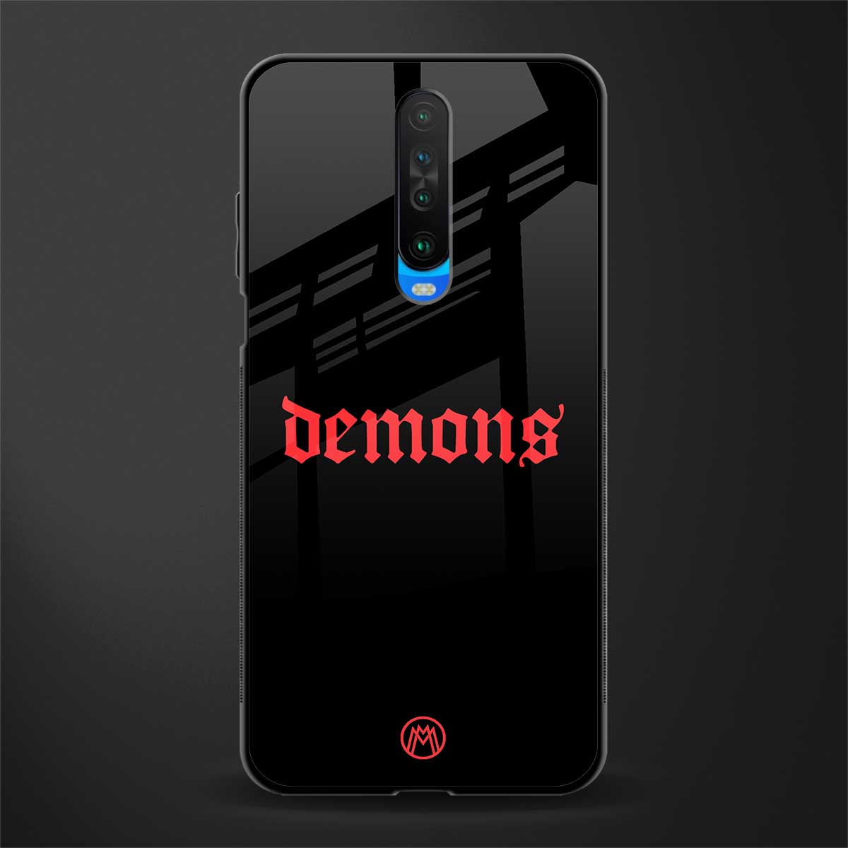 demons glass case for poco x2 image