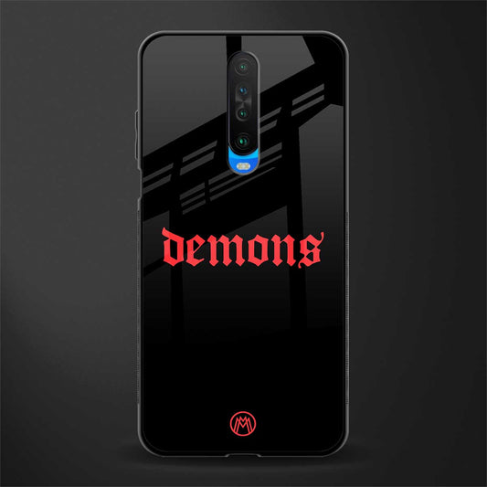 demons glass case for poco x2 image