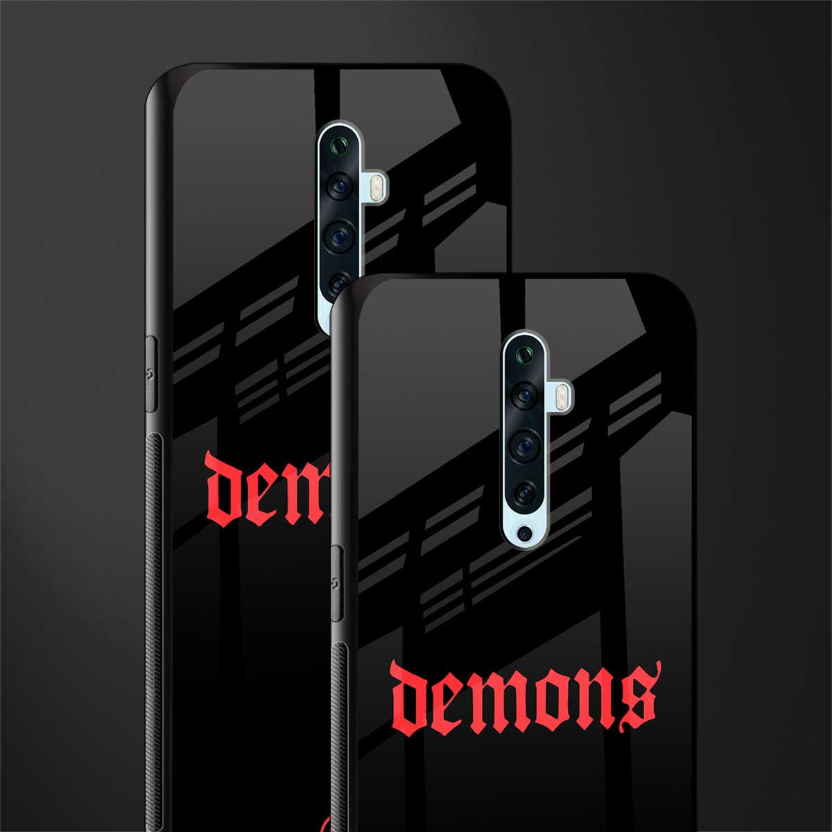 demons glass case for oppo reno 2f image-2