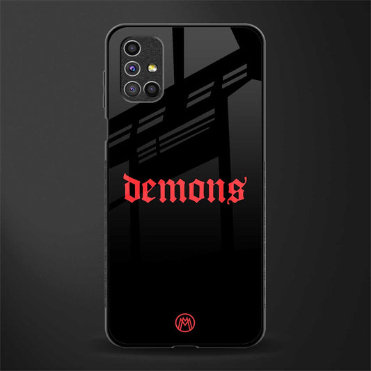 demons glass case for samsung galaxy m31s image