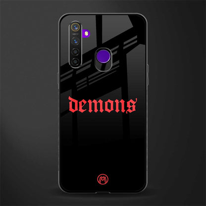 demons glass case for realme 5i image