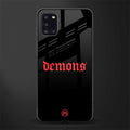 demons glass case for samsung galaxy a31 image