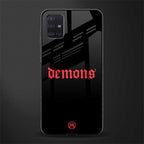 demons glass case for samsung galaxy a71 image