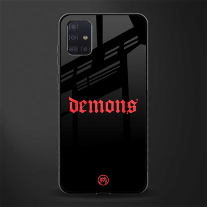 demons glass case for samsung galaxy a71 image