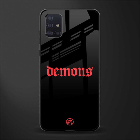 demons glass case for samsung galaxy a71 image