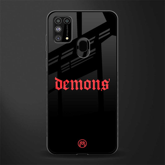 demons glass case for samsung galaxy m31 image