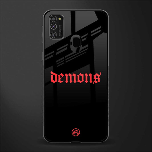 demons glass case for samsung galaxy m30s image