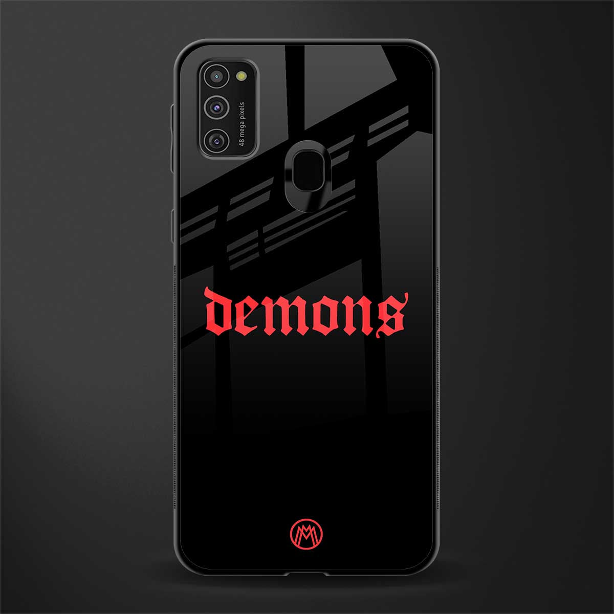 demons glass case for samsung galaxy m21 image