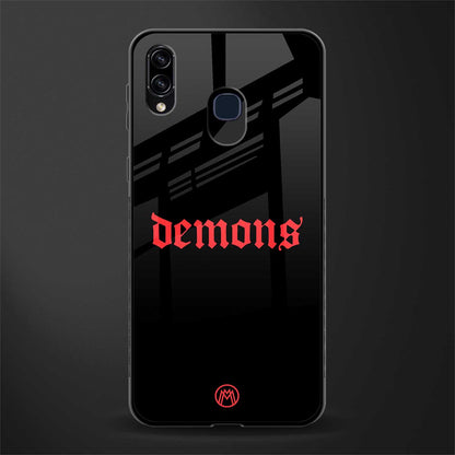 demons glass case for samsung galaxy a20 image