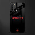 demons glass case for redmi note 8 image