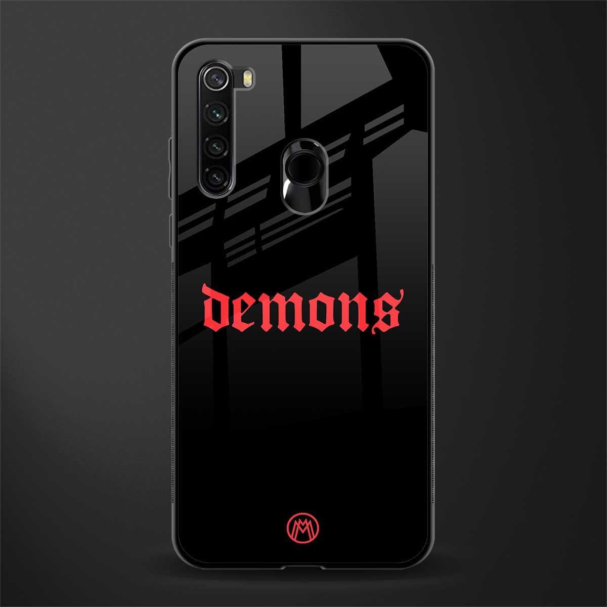 demons glass case for redmi note 8 image