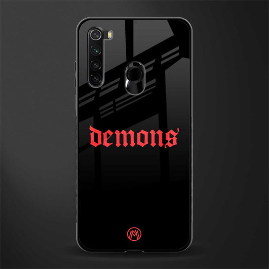 demons glass case for redmi note 8 image