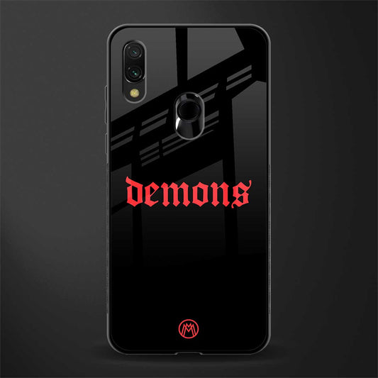 demons glass case for redmi note 7 pro image