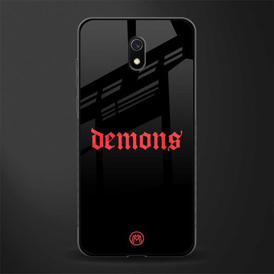 demons glass case for redmi 8a image