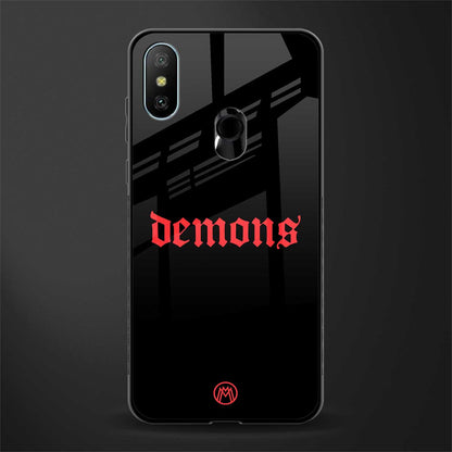 demons glass case for redmi 6 pro image