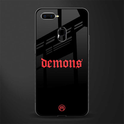 demons glass case for oppo a7 image