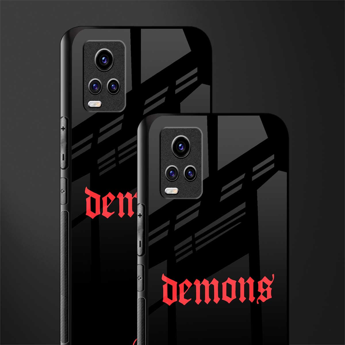 demons back phone cover | glass case for vivo y73