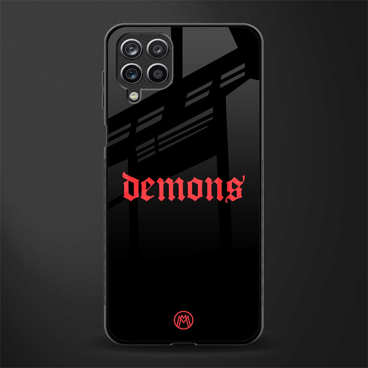 demons back phone cover | glass case for samsung galaxy a22 4g