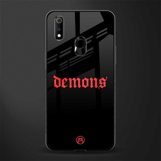 demons glass case for realme 3 image