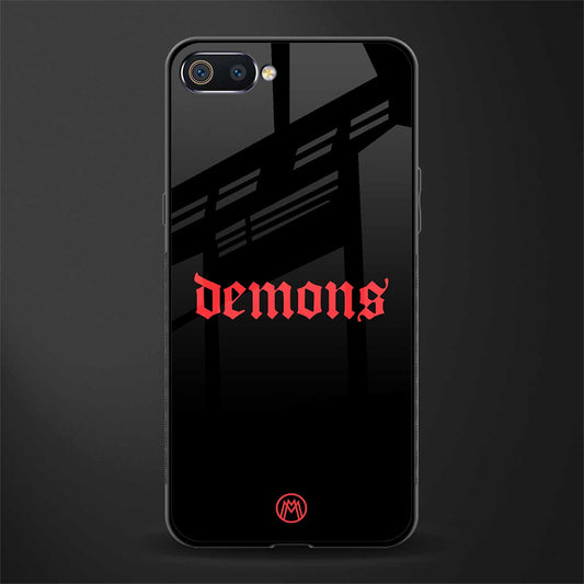 demons glass case for realme c2 image