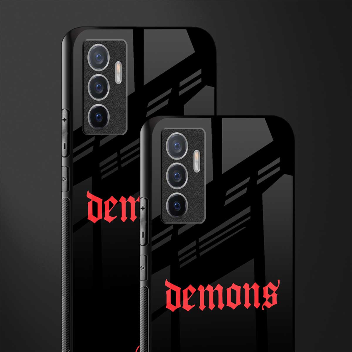 demons glass case for vivo v23e image-2