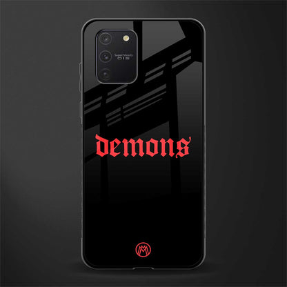 demons glass case for samsung galaxy a91 image