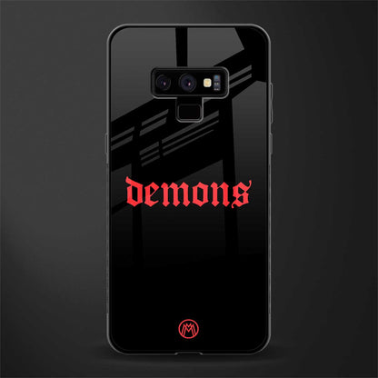 demons glass case for samsung galaxy note 9 image