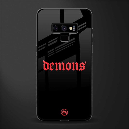 demons glass case for samsung galaxy note 9 image