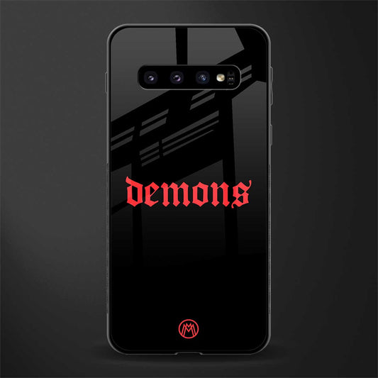 demons glass case for samsung galaxy s10 image