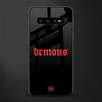 demons glass case for samsung galaxy s10 plus image