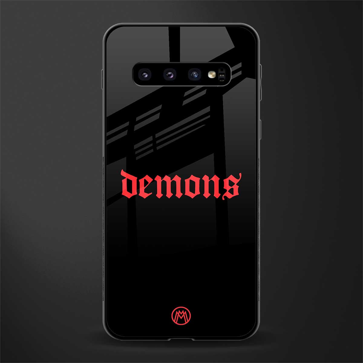 demons glass case for samsung galaxy s10 plus image