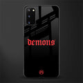 demons glass case for samsung galaxy s20 image