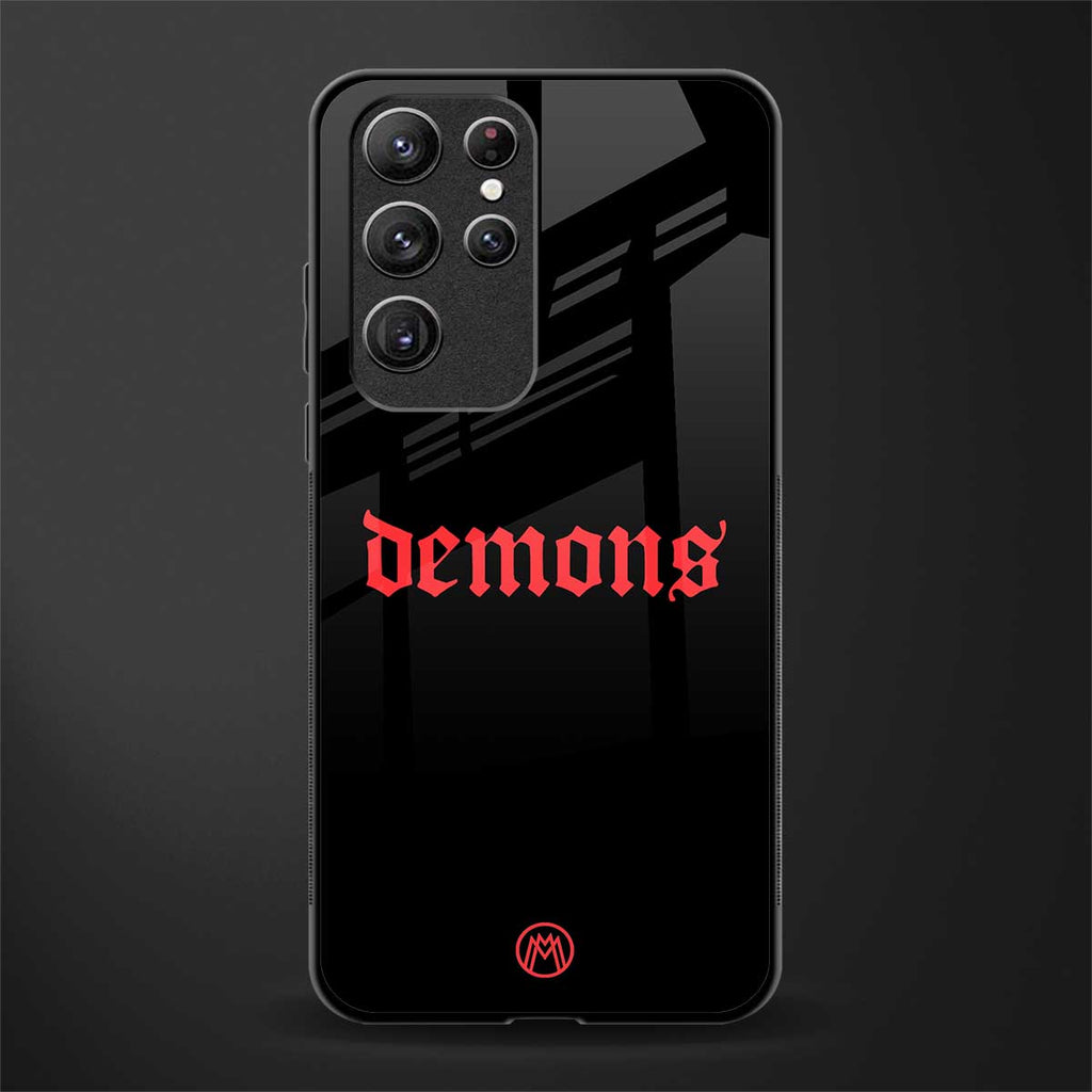 demons glass case for samsung galaxy s22 ultra 5g image