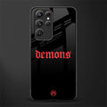 demons glass case for samsung galaxy s22 ultra 5g image