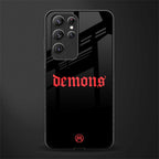 demons glass case for samsung galaxy s22 ultra 5g image