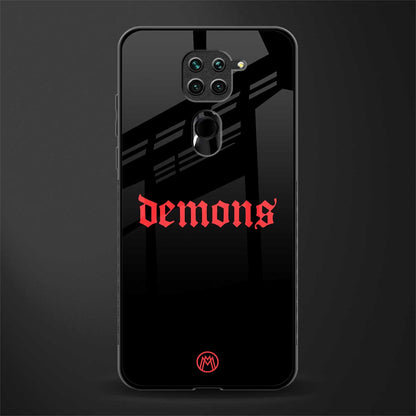 demons glass case for redmi note 9 image